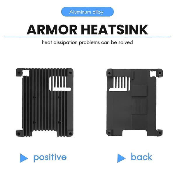 Til Raspberry Pi 4b 11mm Indbygget Køleplade/radiator P165-b Til Raspberry Pi 4 Model B & Pi 4 Expans