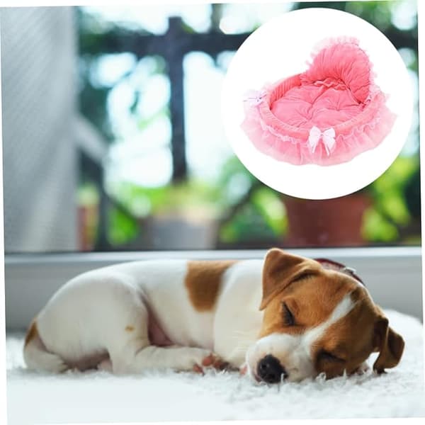 Kæledyr Hund Kat Seng Vinter Varm Kæledyrs Pude Rede Pink 48*42cm