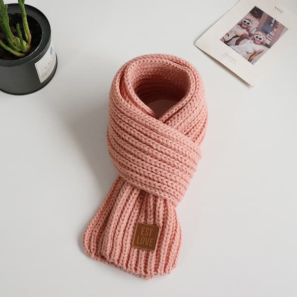 Vinter baby hals skjerf høst vinter ullskjerf pink