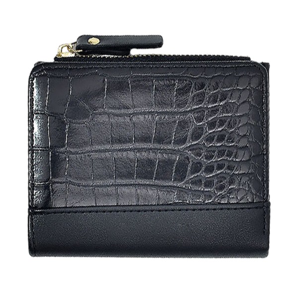 Smal liten läder plånbok för kvinnor Tiny Tunn Bifold Pocket Damer