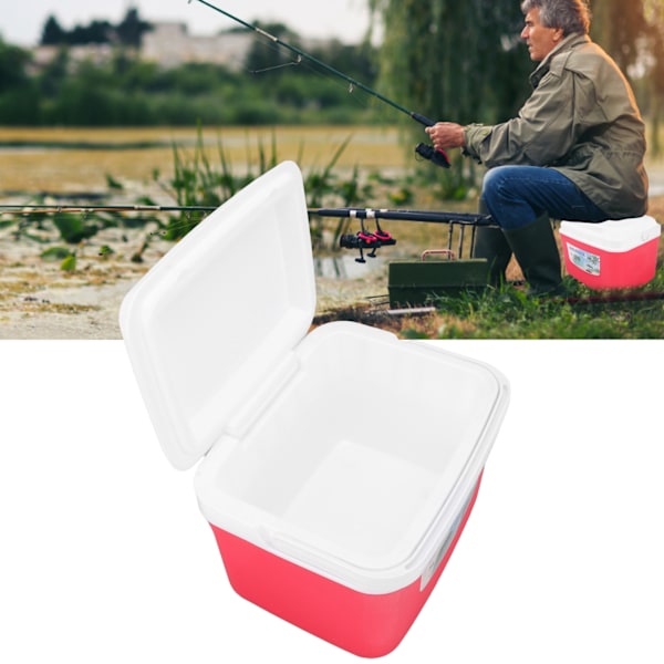 Warmer Cooler Constant Temp Long Lasting Portable Refrigerator Box with Handle for Food Medicine Car Camping 5L Red