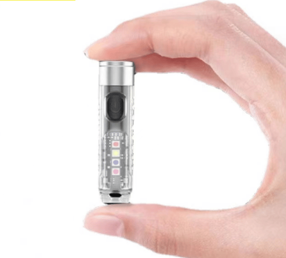 Mini kannettava LED-taskulamppu 10 valaistustilalla, TYPE-C lataus