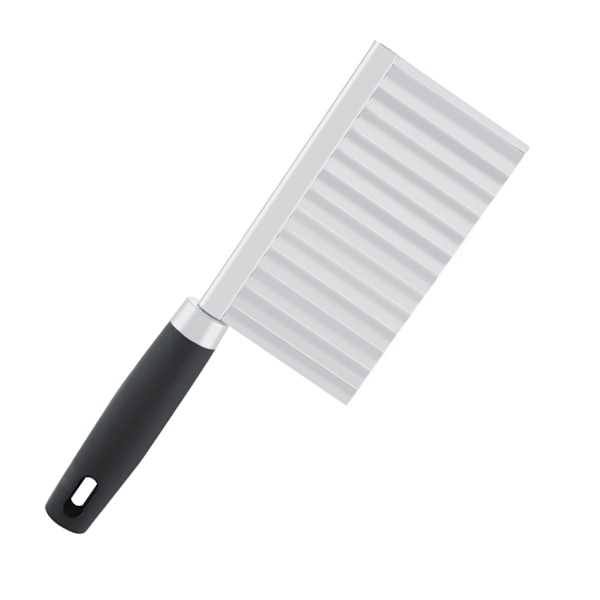 Wave Blade Chef's Dream, vågformad skärare i rostfritt stål för perfekt och delikat matpresentation, skarpt blad för enkel skärning, slät