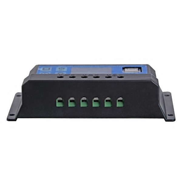 30A 12/24V LCD Solpanel Regulator Batteri Regulator Controller Dubbel USB