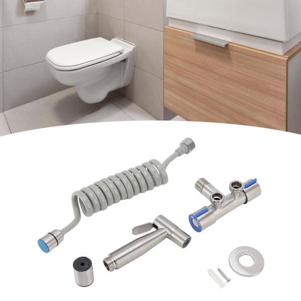 Toilet Bidet Sprøjte Effektiv Hygiejnisk Trykdesignet G1/2 Han-Gevind Håndholdt Stofble Sprøjte til Hjemmet