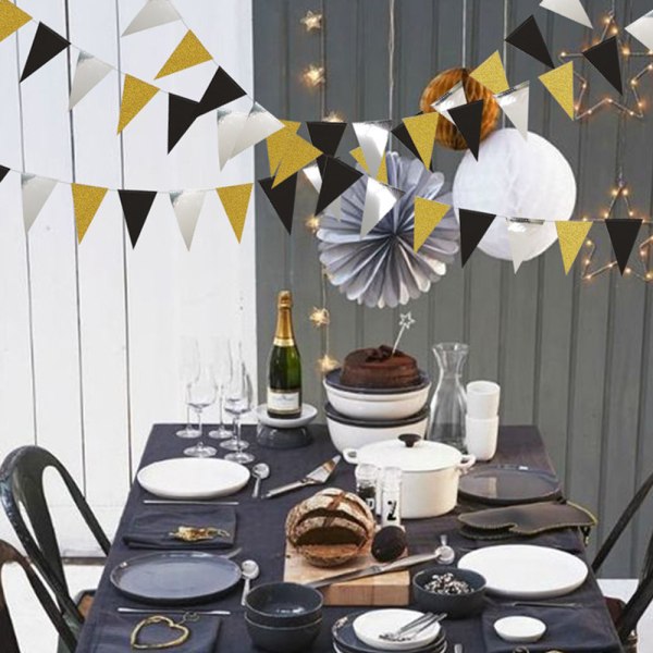 Papper Vimpel Vimpel för Bröllop Baby Bridal Shower Födelsedag Ba