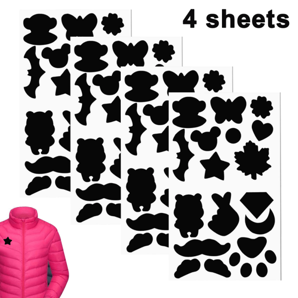 4 st Down Jacket Patches Nylon Reparationstejp Självhäftande