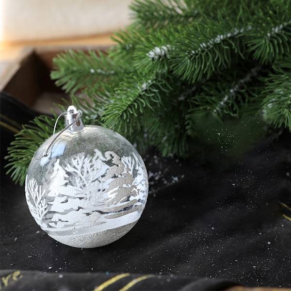 6 st DIY Hängande Genomskinliga Kulor Påfyllningsbara Dekorationer Passar för Jul Bröllop Fest Födelsedag Dekorationer - 60mm