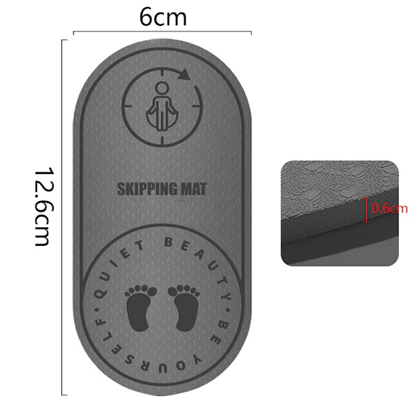 Hoppetov Workout-måtte - 6mm/8mm Tyk, Lydreducerende