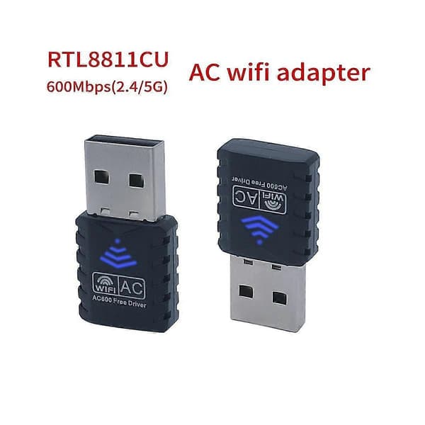 11ac 600mbps Wifi Netværksadapter Dual Band 2.4ghz+5ghz Gratis Driver Rtl8811cu Chip Mini Usb Trådløs