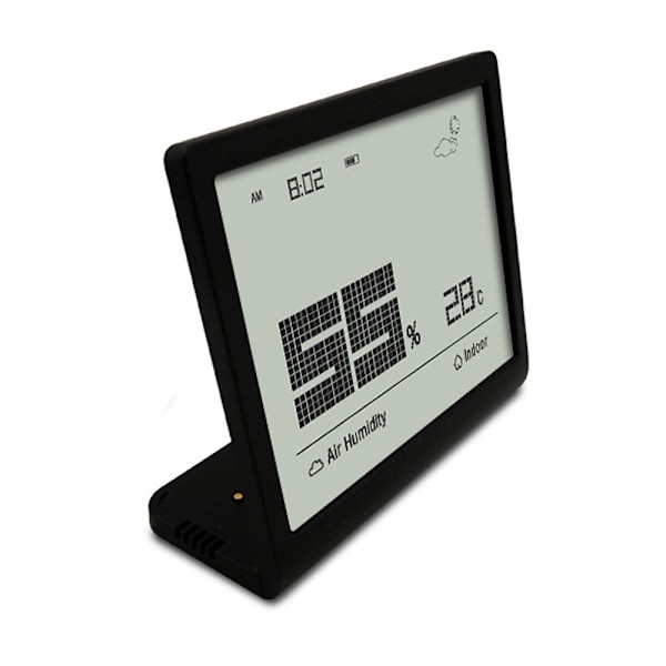 Digital Hygrometer med minimalistisk design, stor LCD-skärm för enkel avläsning från alla avstånd