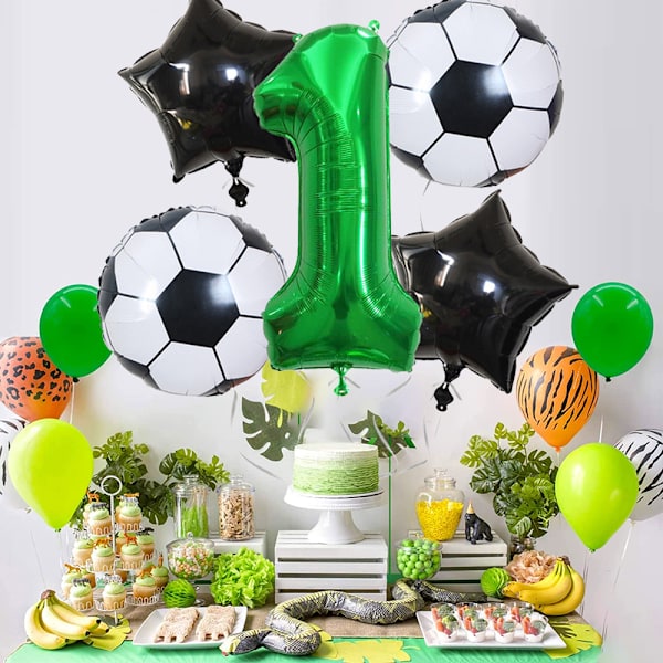 Gigant, Ballon Nummer, Balloner Til Fødselsdage, Fodbold Dekorationer