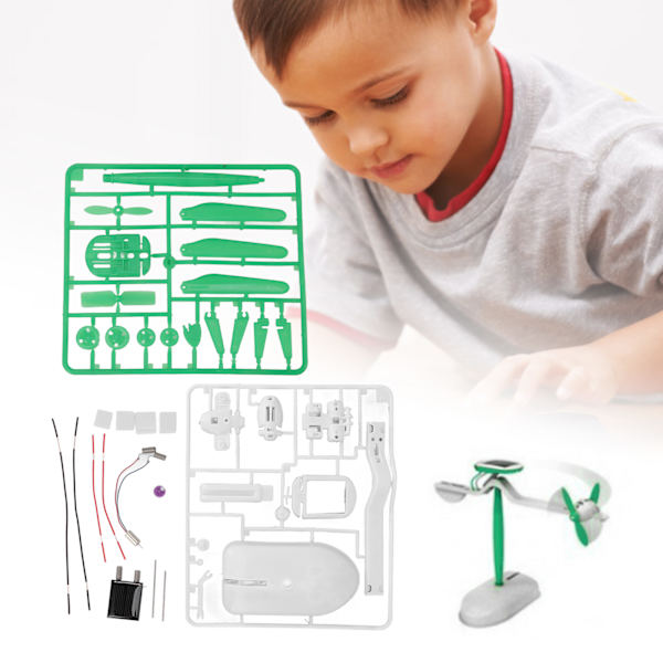 Solcellsrobotleksaker 6 i 1 Pedagogisk montering Mini fläktbil modellleksak för experiment
