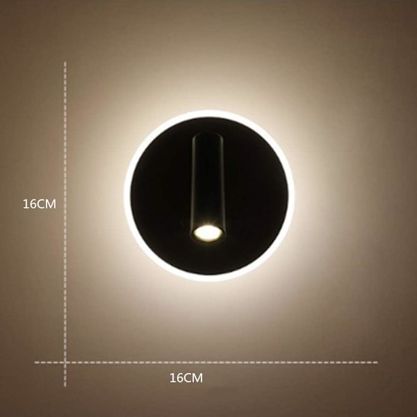 Satin Pulverlackerad LED-lampa, Ytmonterad Vägg- eller Takarmatur med Sprutgjuten TIR-optik för Förbättrat Ljusmönster