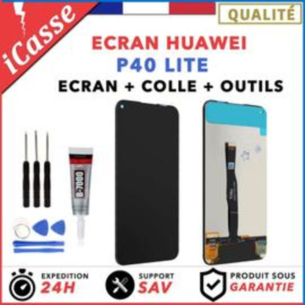 LCD-skærm til Huawei P40 Lite JNY-LX1 + Touchscreen + Værktøj + Lim