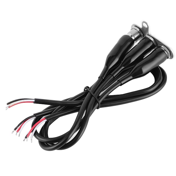 12V Motorcykel Styrstangskontakt LED Modificeringsbeslag Kontrol Trykknap med 3 stk. Kontaktknapper
