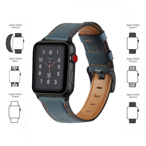 Kompatibel med Apple Watch Rem 38-40mm /42-44mm, Ægte