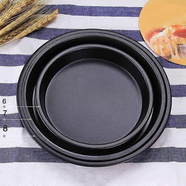 6/7/8/10 tommers non-stick pizzapanne tallerkenform bakeverktøy