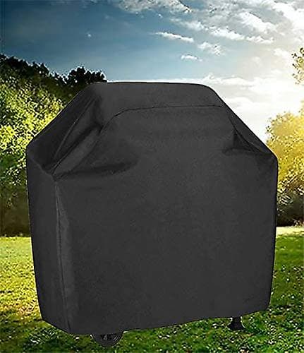 2024 Grillöverdrag, Vattentätt Gasolgrillöverdrag Svart 210D