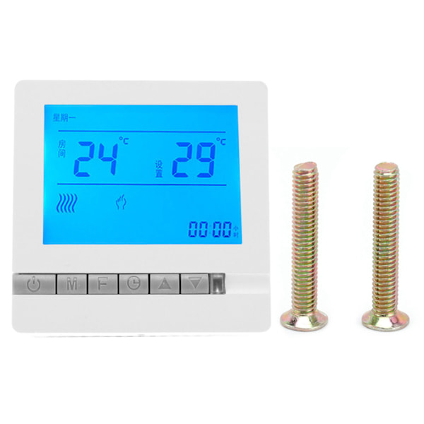 AC220V Gulvvarme Termostat Smart Temperaturregulator for Hjem Soverom Hall