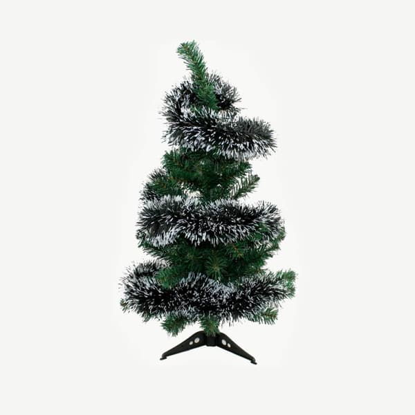 Julgransprydnad Mörkgrön och Vit Kant Julgranssilver Julull Jul Krapp