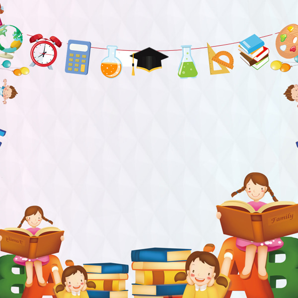 2 st Back To School Banner Dekorationer, Första Skoldagen