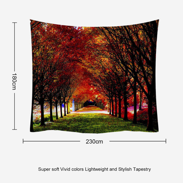 Misty Forest Tapestry Naturgrønn Trevev Tapet Landskap