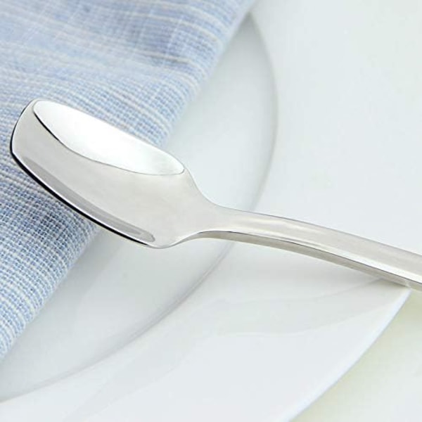 Långskaftade Skedar Set, Premiumkvalitet Rostfritt Stål Säkerställer Hållbar Konstruktion, Ergonomisk Design Ger Bekvämt Grepp, Enkel Rengöring För