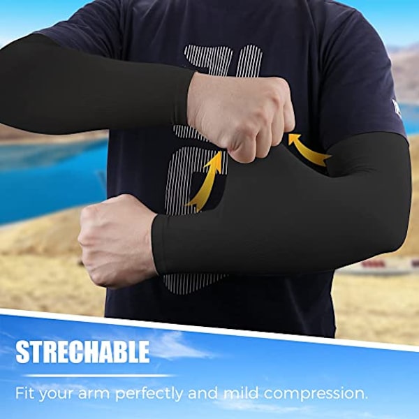 Sol UV-skydd Kylärmar Kompressionsärm för Arm Ta