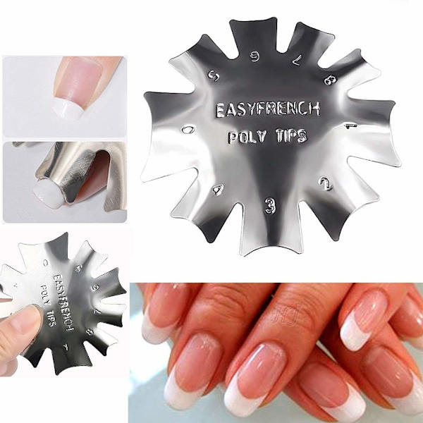 3 stk. Acryl Trimmer Edge Trimmer Fransk Smile Line Kant