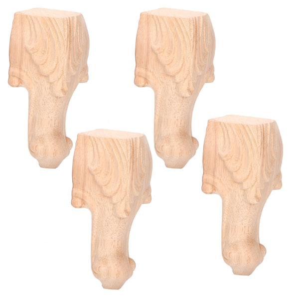 4 kpl Kaapin Jalat Veistetyt Pöydän Jalat Huonekalujalat Sovan Jalat Eurooppalainen Tyyli (15x6cm)