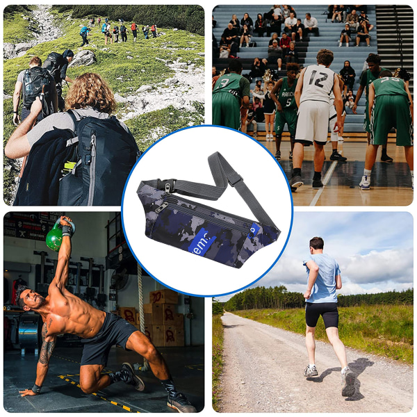 Kamouflage sport messenger väska fritid utomhus midjeväska