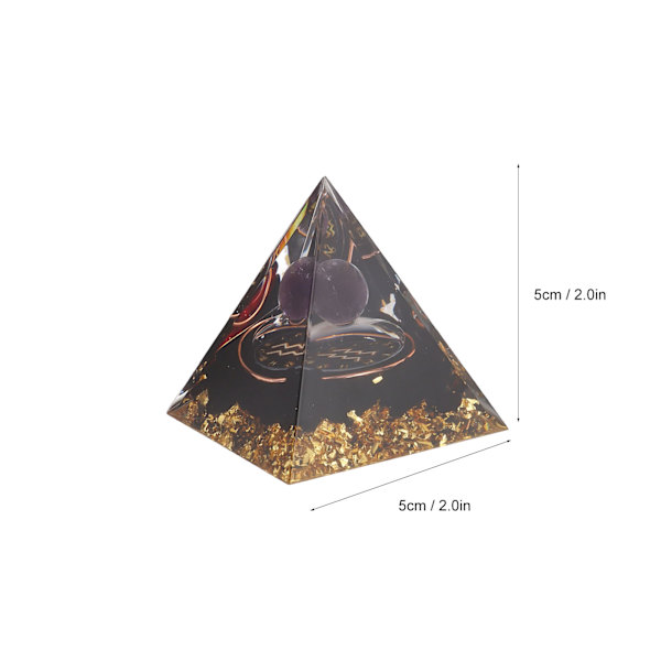 5 cm pyramid av positiv energi helande kristall meditationsorganisk stenpyramid zodiak energigenerator Vattumannen