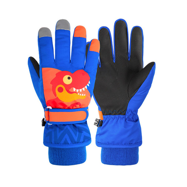 Skidsnowboardhandskar för barn, vattentäta vintervarma handskar, kalla
