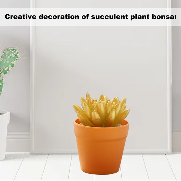 4 st konstgjorda suckulenter bonsai kreativa prydnader konstgjorda