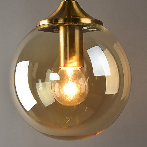 Retro industrielle vegglamper, LED innendørs vegglamper, E14 gull nattbordslamper, ravglasskule vegglamper