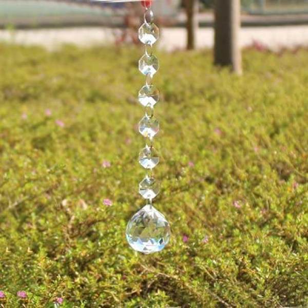 2 stk. 170mm Krystalkugle Ball Kronleuchter Prismer Vedhæng T