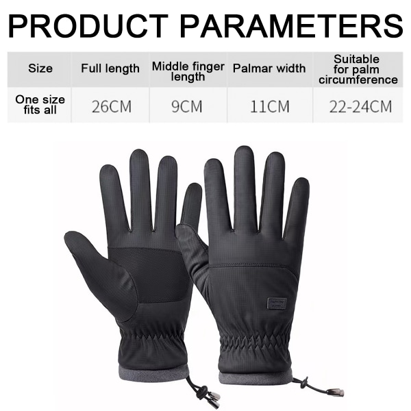 Winter Gloves Waterproof Windproof Mens Women - Warm Gloves