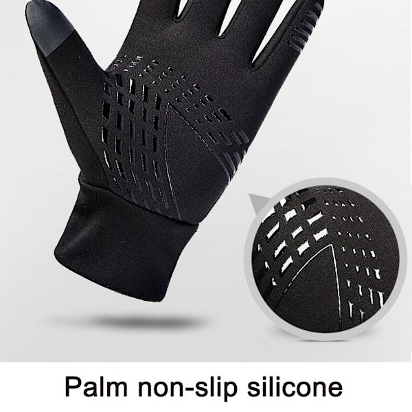 Sport fleece stretch varma handskar män och kvinnor vinter löpning f