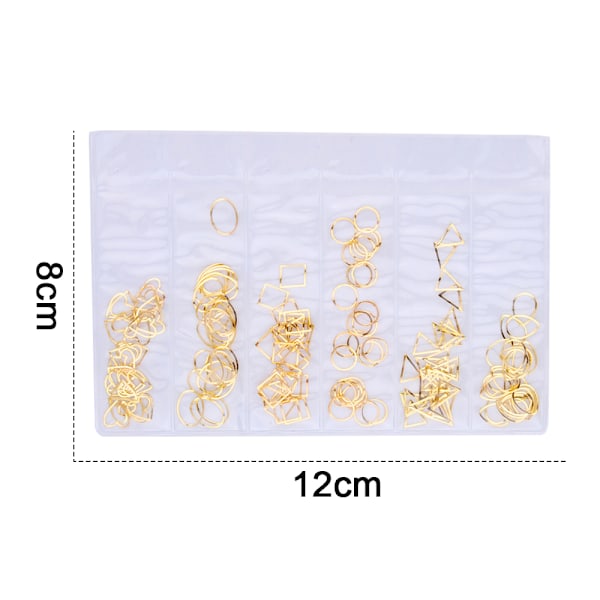 Nagelmetallnitar Charms， 3D Nagelkonst Dekoration