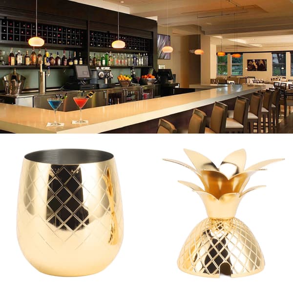 Bartilbehør, Cocktail Shaker Ananasform, Elegant Design for Premium Mikseopplevelse