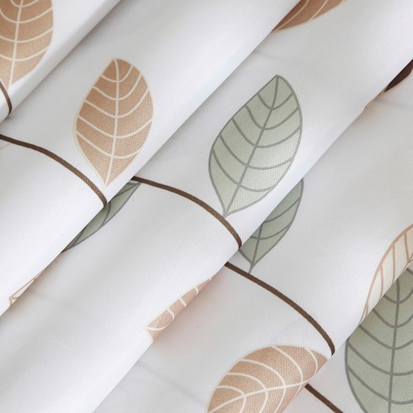 Duschdraperi, Botaniskt Mönster Badrumsinredning, Snabbtorkande Vattenavvisande Duschdraperi i Polyestertyg, Duschdraperiset med Eukalyptusdesign