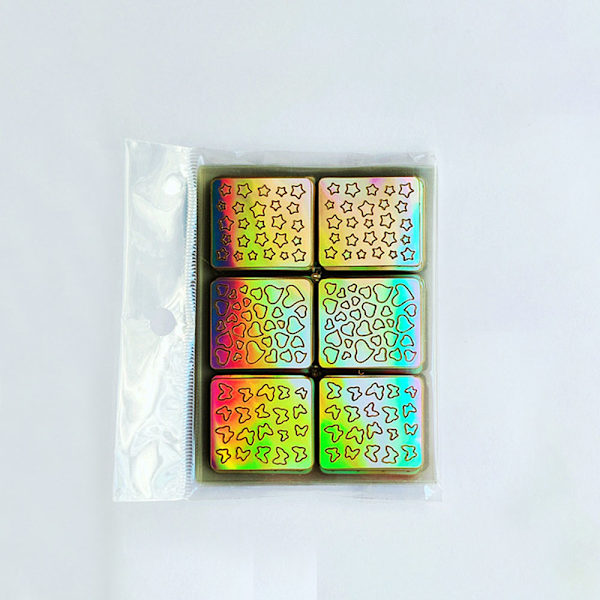 12/24 Arkkia Kynsi Tarroja Ontto Vinyyli Stencil Tarrat