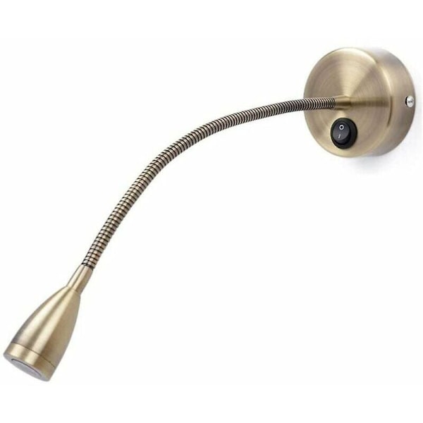 Elegant Läslampa, Varmvitt Dimbar Touch-strömbrytare Vägglampa, Justerbar Svanhals För Personlig Sängläsning, Hållbar Och Lång Livslängd, Metall
