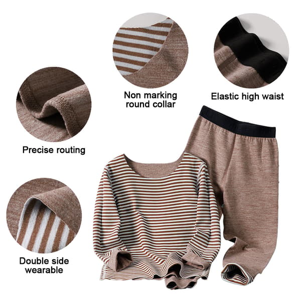 Toddler Pyjamas Flickor Pojkar Varma Bomulls Pyjamasar för Barn coffee 100cm
