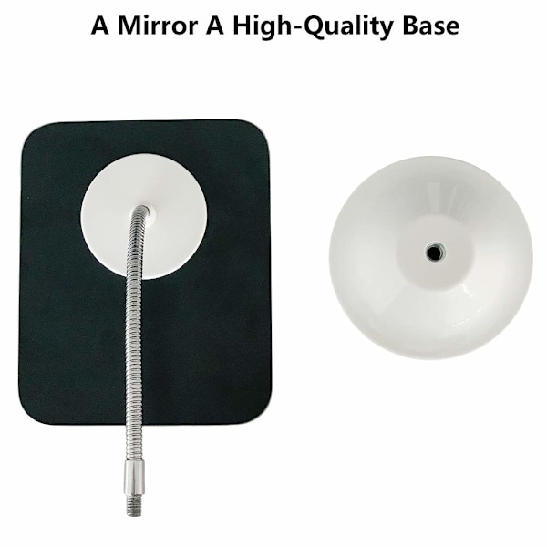 Elegant Kompakt Design Justerbar Flexibel Svanhals Sminkspegel, Precisions Klarhet Spegel Bärbar Bords Sminkspegel för Sminkbord Badrum