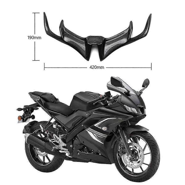 Kolfiber Främre Kåpa Aerodynamiska Winglets Nedre Skydd För Yzf-r15 V3.0 2017 2