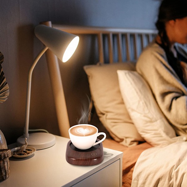 Elektrisk muggvärmare med snabb uppvärmningsfunktion, smart kaffevärmare håller drycker varma, professionell certifiering för kaffe, mjölk, vatten, kompakt design