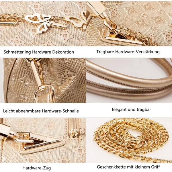 Handväska dam set set dampersonlighet kosmetikaväska set med 4 damväskor designermode damhandväska vår sommar höst och