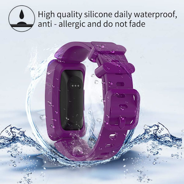 Kompatibel med Fitbit Ace 2 Bånd til Børn 6+, Blød Silikon Br